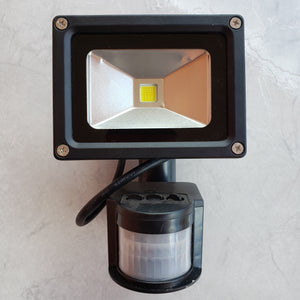 10 Watt LED Floodlight with motion sensor