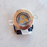 3 Watt Recessed Light, Round Rotatable
