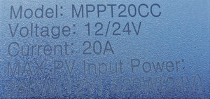 Charge Controller 20 A-DC-MPPT